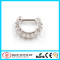 New Design Casting Septum Clickers with Crystal Fashion Body Jewelry
