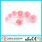 Acrylic Clear Plug with Pink Rose Ear Plug Piercing