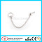 316L Surgical Steel Gemmed Labret Linked with Captive Ring Body Piercing