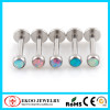 316L Surgical Steel Opal Labret Opal Body Jewelry