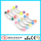 UV Candy Colors Electroplated Series Eyebrow Ring Acrylic Body Jewelry Display