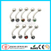316L Surgical Steel Double Logo Eyebrow Ring Cool Eyebrow Piercings