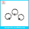 Titanium Plated Over 316L Surgical Steel Striped Captive Bead Ring