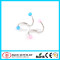 316L Surgical Steel Spiral Twister with UV Ball Spiral Lip Ring