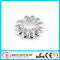 Clip On Flower Fake Nipple Ring with Gems Non Piercing Nipple Ring