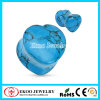 Heart Shaped Turquoise Natural Stone Saddle Plug Stone Plugs