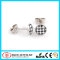 316L Surgical Steel Black and White Checkered Earring Stud