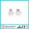 316L Surgical Steel Star Shaped CZ Pronged Set Earring Stud