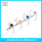316L Steel 14G Diameter T-Bar Clip-On Non-Piercing Ear Cartilage Jewelry