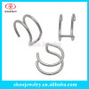 316L Surgical Steel Double Hoop Cartilage Clip On Ear Cartilage Jewelry