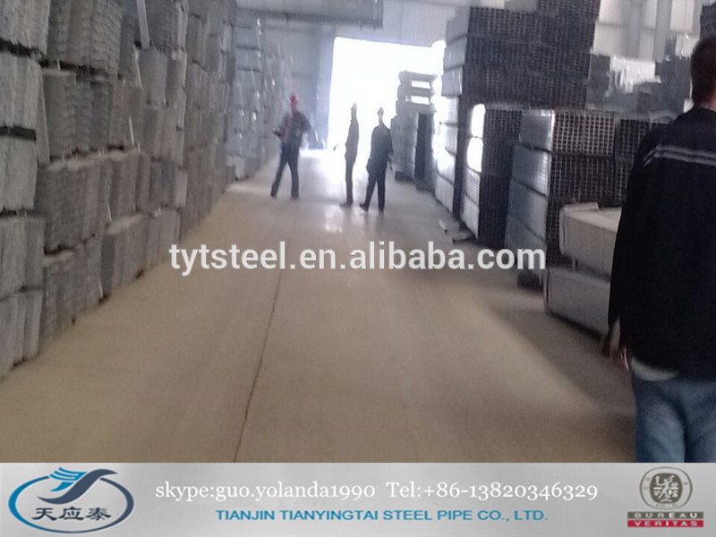 galvanized steel square tube in the mill
