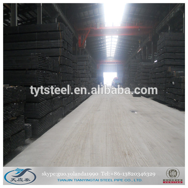 hot rolled welded black rectangular steel pipe made in China