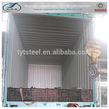 hot rolled welded black rectangular steel pipe made in China