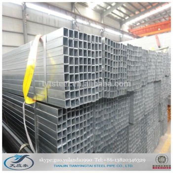 galvanized steel square tube in the mill