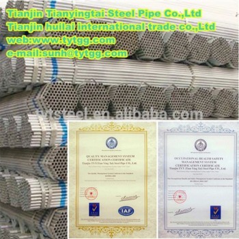 High quality!!TYT005ERW galvanized /hot diped steel pipe!!