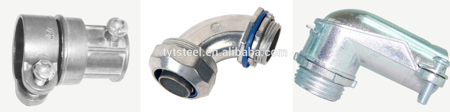 Flexible pipe fitting Straight Liquid-Tight Connector