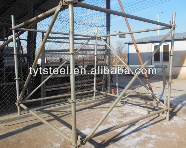 Steel ringlock scaffolding