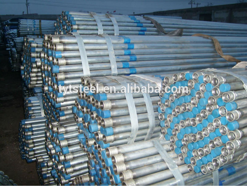 ERW black and galvanized welded steel pipe/tube