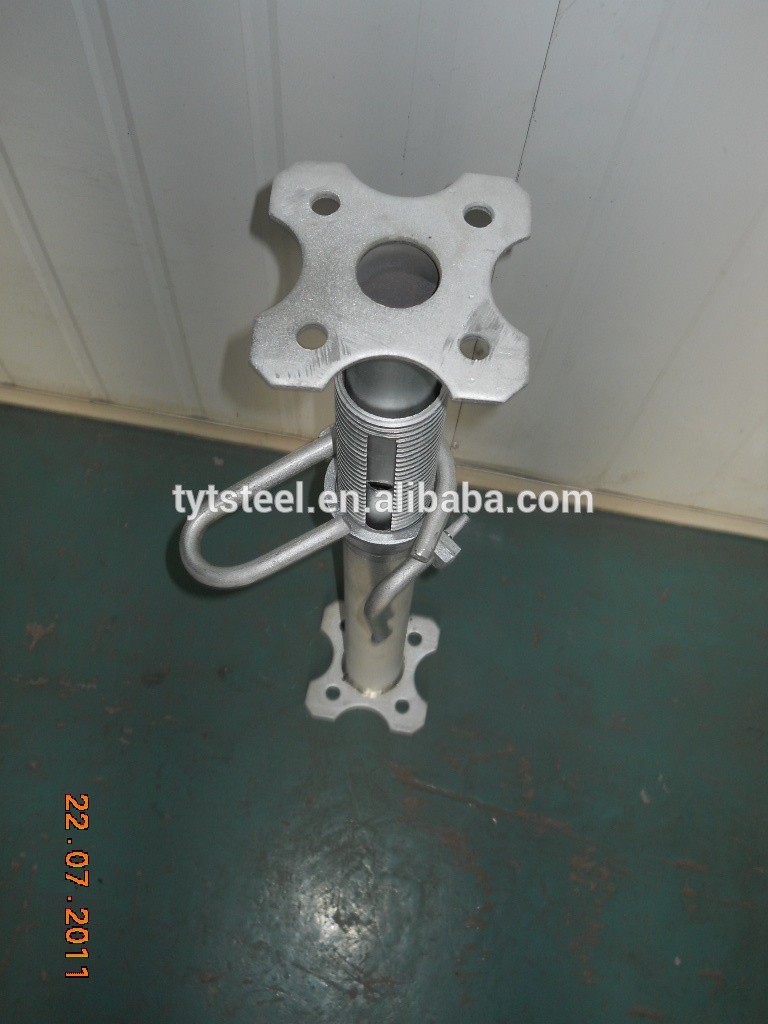 adjustable scaffolding pipe support