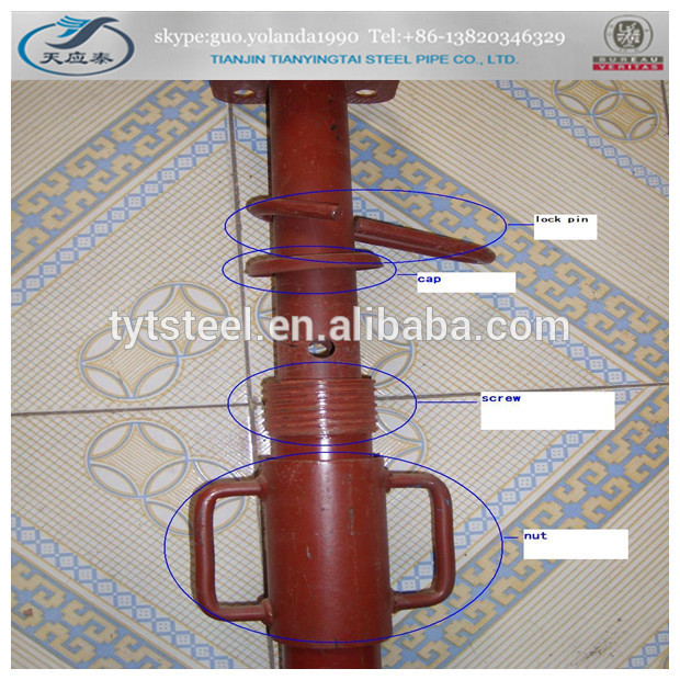 powder coated scaffolding prop for building