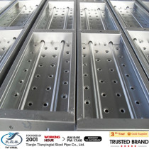Trusted!pre galvanized scaffolding steel plank with hooks!