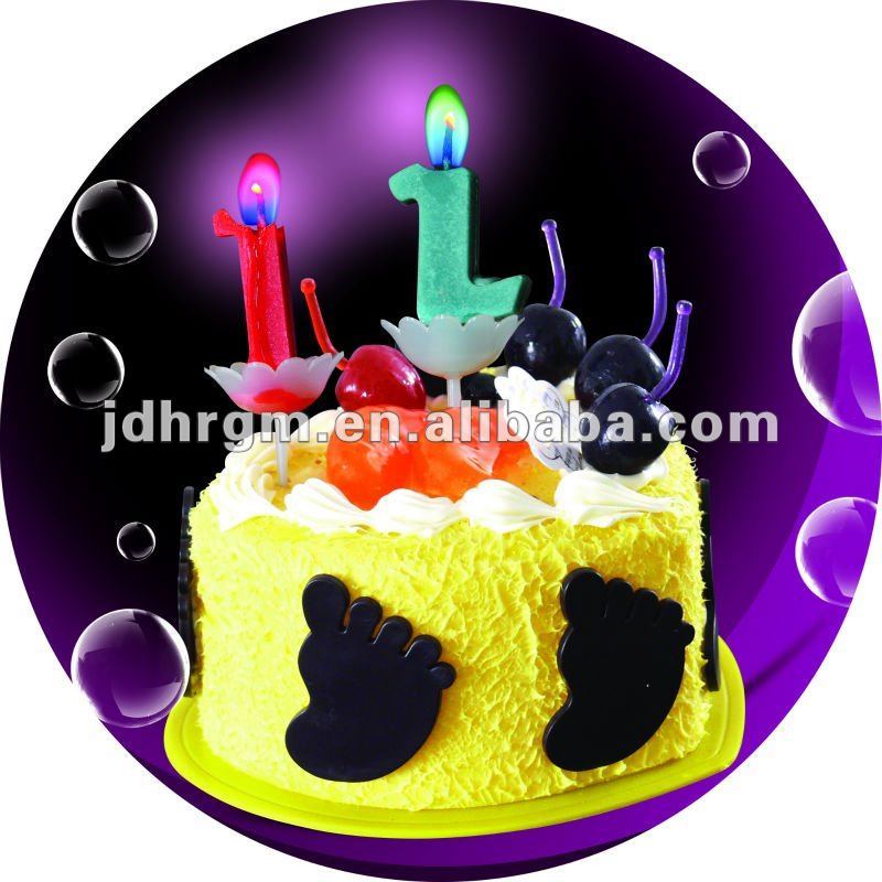 olor flame number candles