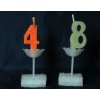 color flame number birthday candle