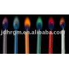 color flame birthday candle