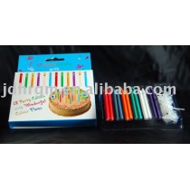 colour birthday candle
