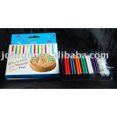 colour birthday candle