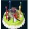 5 pcs color flame birthday candle