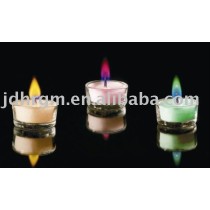 Color Flame Glass Tea Light Candle Holder