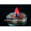 Color Flame Shape of heart Glass Red Candle