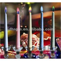 color flame taper candles