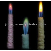 Color Flame snow taper Candle