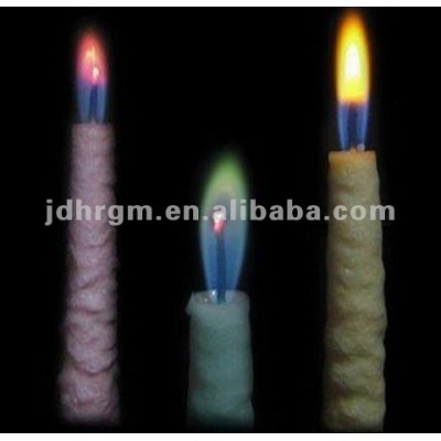 Color Flame snow taper Candle