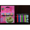 colored flame birthday candles