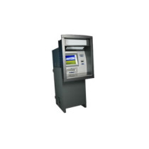 AW61 Outdoor wall though touchscreen payment kiosk for bank management system with PIN pad, card reader,bill cash validator, invoice dot-matrix printer, receipt and list thermal printer
