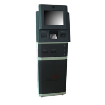 A15 Touchscreen payment kiosk for bank management system with PIN pad, card reader,bill cash validator, invoice and thermal printer