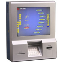J1 wall-mounted payment touchscreen kiosk