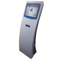 Q10 queue system kiosk with thermal receipt printer
