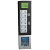U21 recharge kiosk with display LCD, metal keypad and coin acceptor.