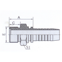 Hydraulic Metric Hose Fitting (10311)