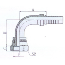 Hydraulic BSP Hose Fitting &connection (22291)