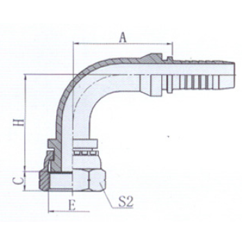 Hydraulic BSP Hose Fitting &connection (22291)