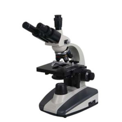 Achromatic compound trinocular optical microscope