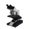 wood box sliding head binocular bio microscope