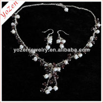 latest design pearl set for wedding jewelry
