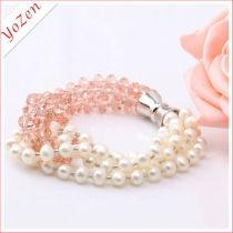 Charming white freshwater costume pearl bracelet