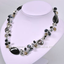 2013 new design 6-7mm near round freshwater pearl necklace set